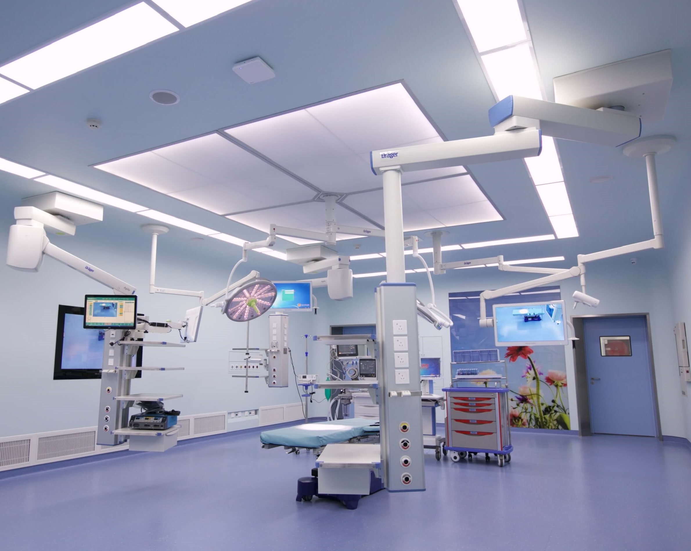 Antibacterial powder-coated modular wall panels for sterile operating rooms and CSSD in Dubai and Pakistan